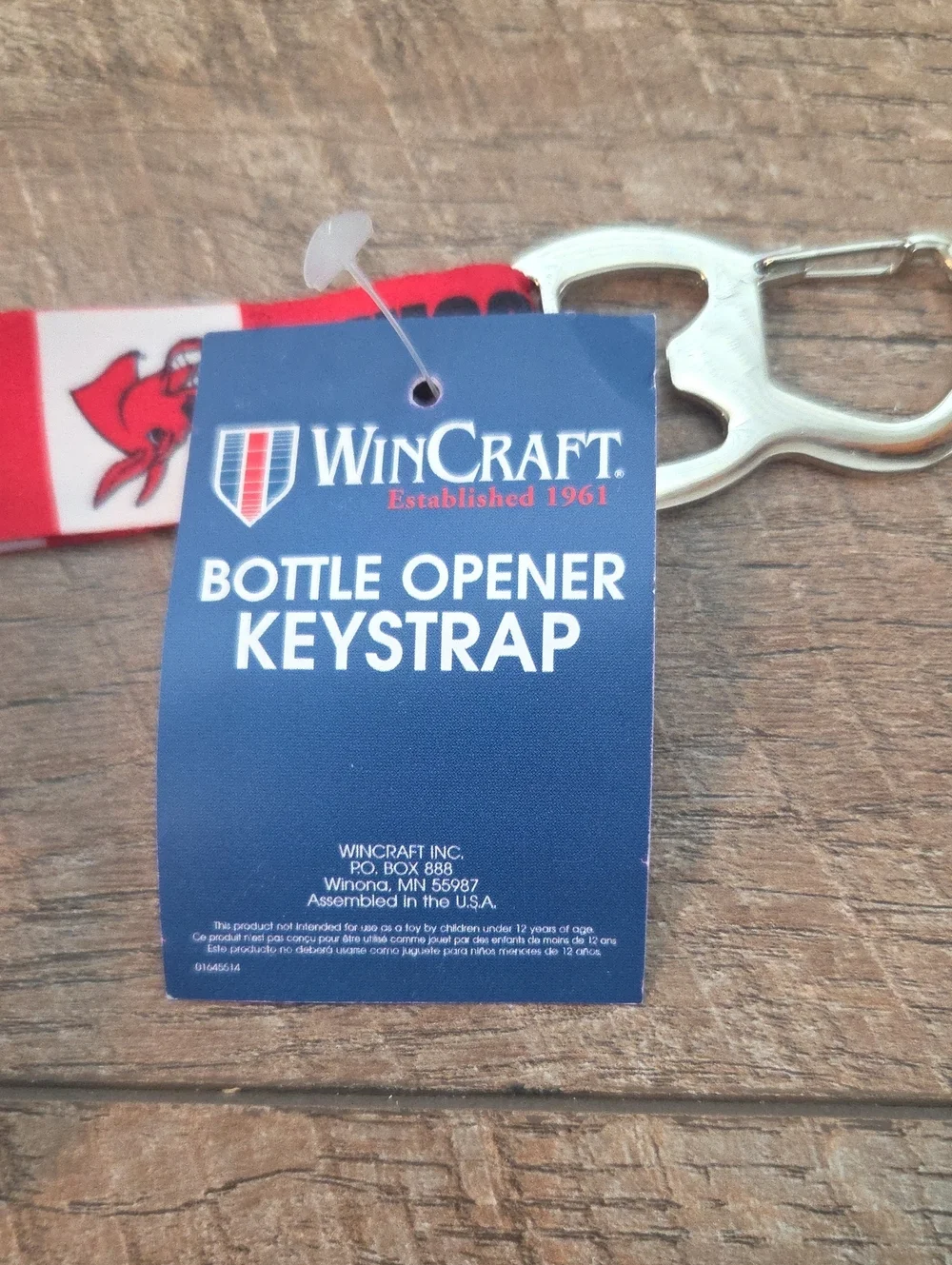 University Of Central Missouri Key Fob And Bottle Opener Keystrap